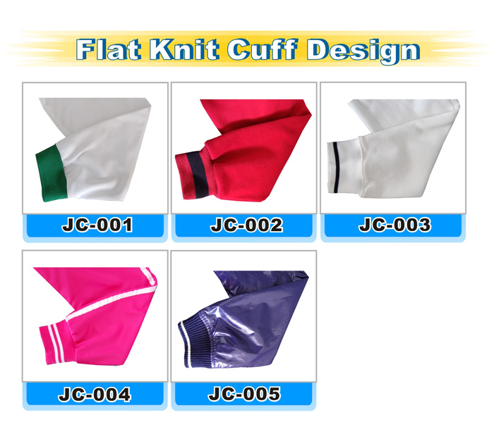 flat knit cuff design