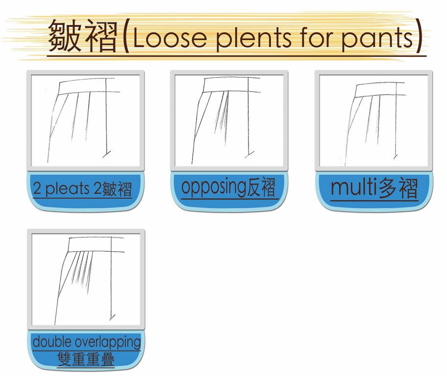 loose pleats OF pants