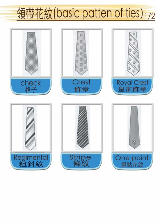 patten of ties 