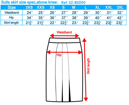 Size-List-Suits