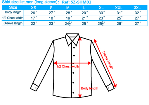 Shirt Measurement Chart