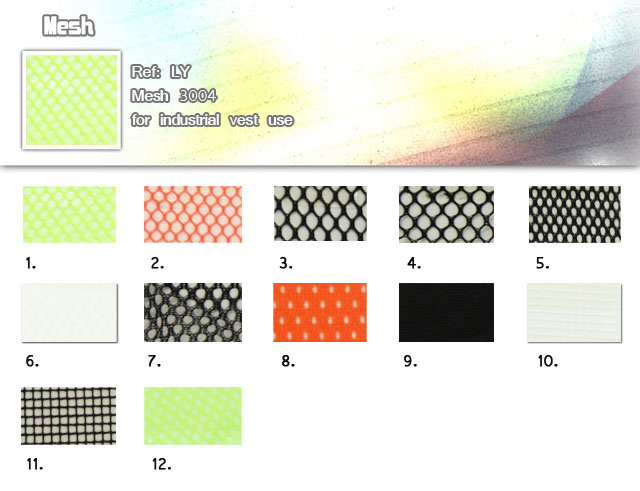 Fabric-LY-Mesh 3004-For industrial vest use-Mesh-20101010