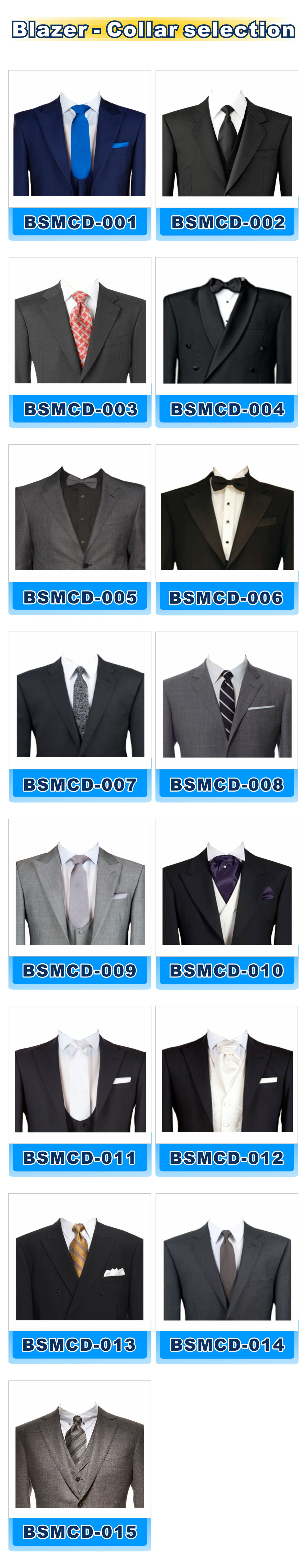 Blazer-collar selection