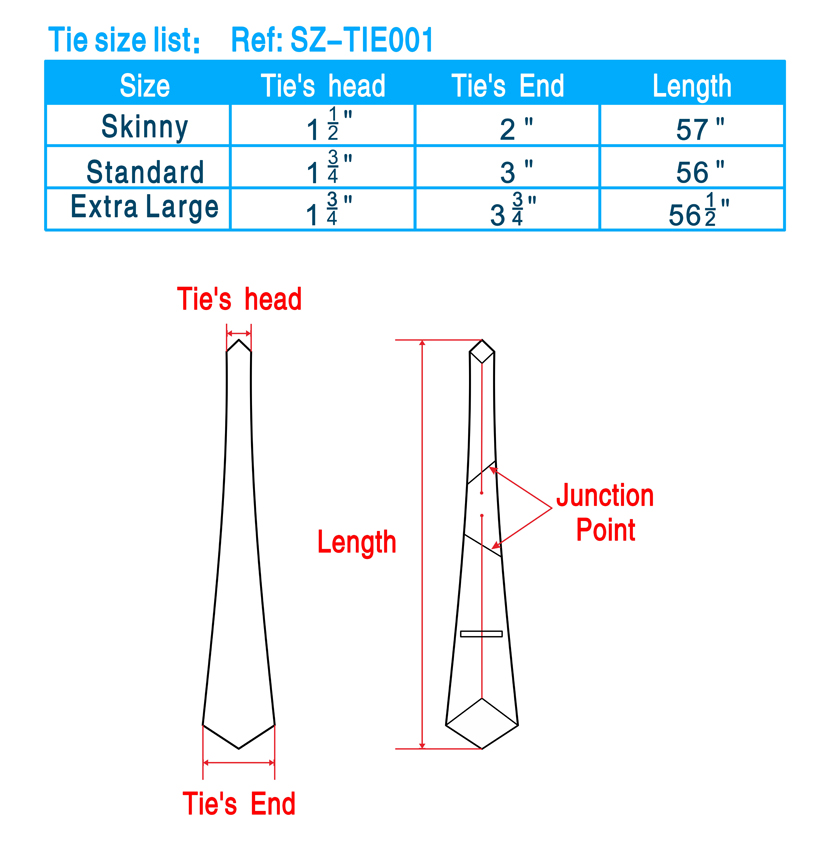 Tie Size Chart