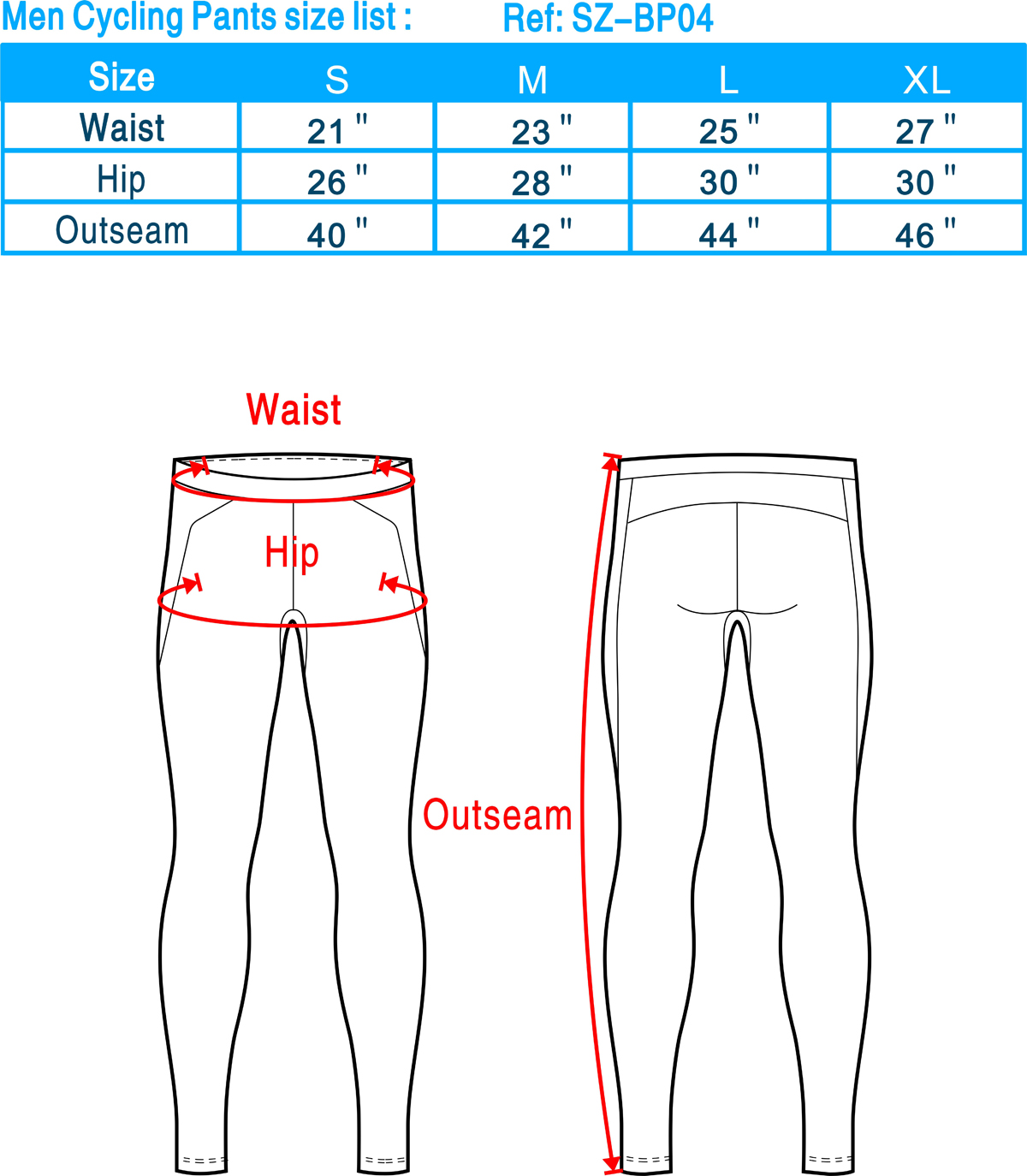 bike jersey size chart, bike jersey size guide, bike uniforms sizing