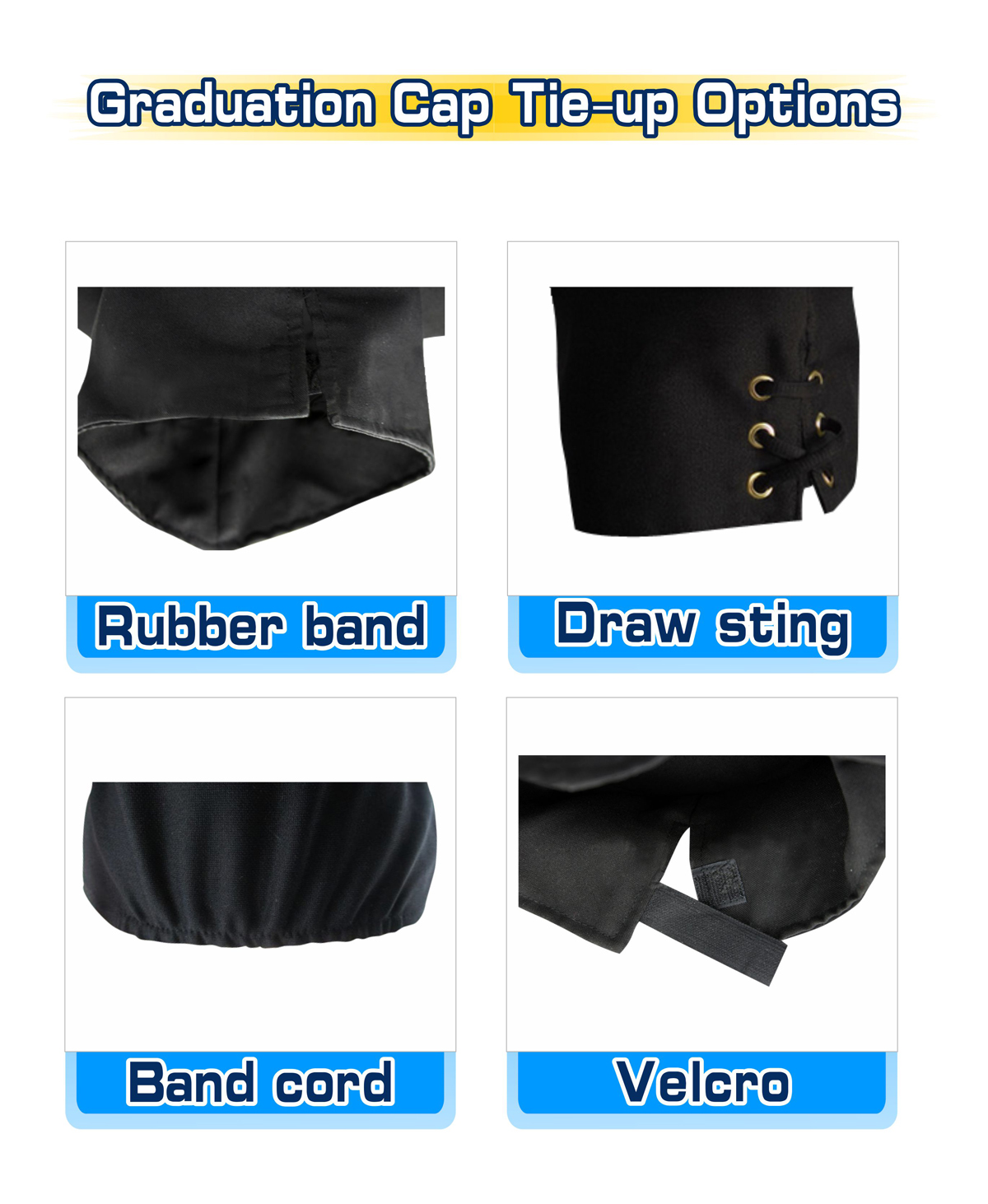 Graduation Cap Tie-up Options