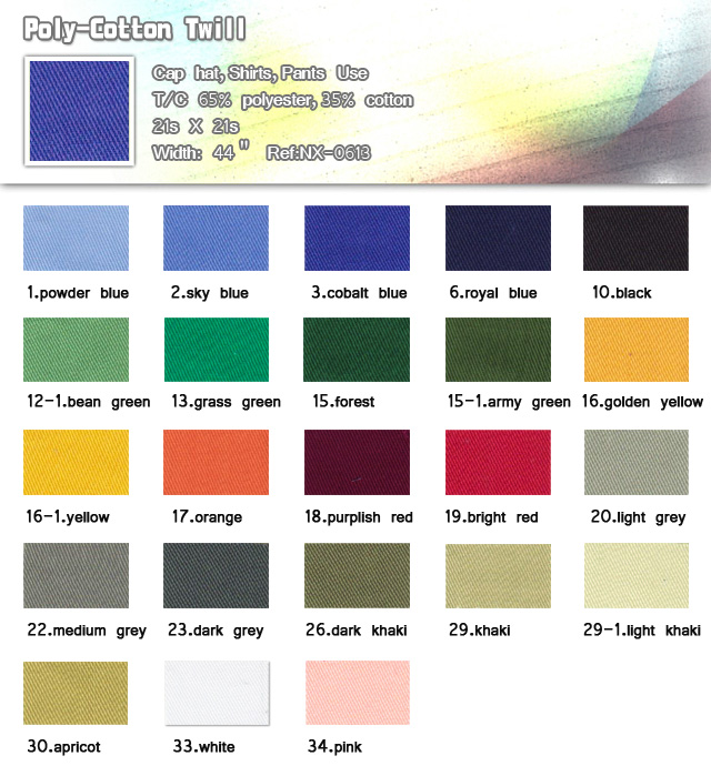 Poly-Cotton Twill