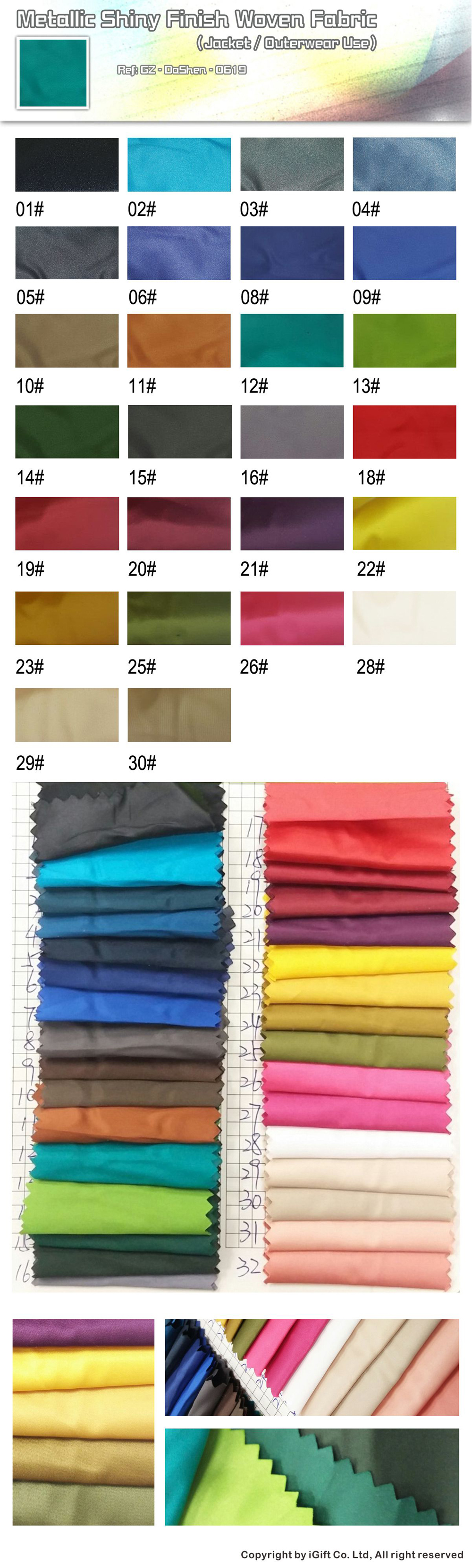 MetallicShiny Finish Woven Fabric 0619
