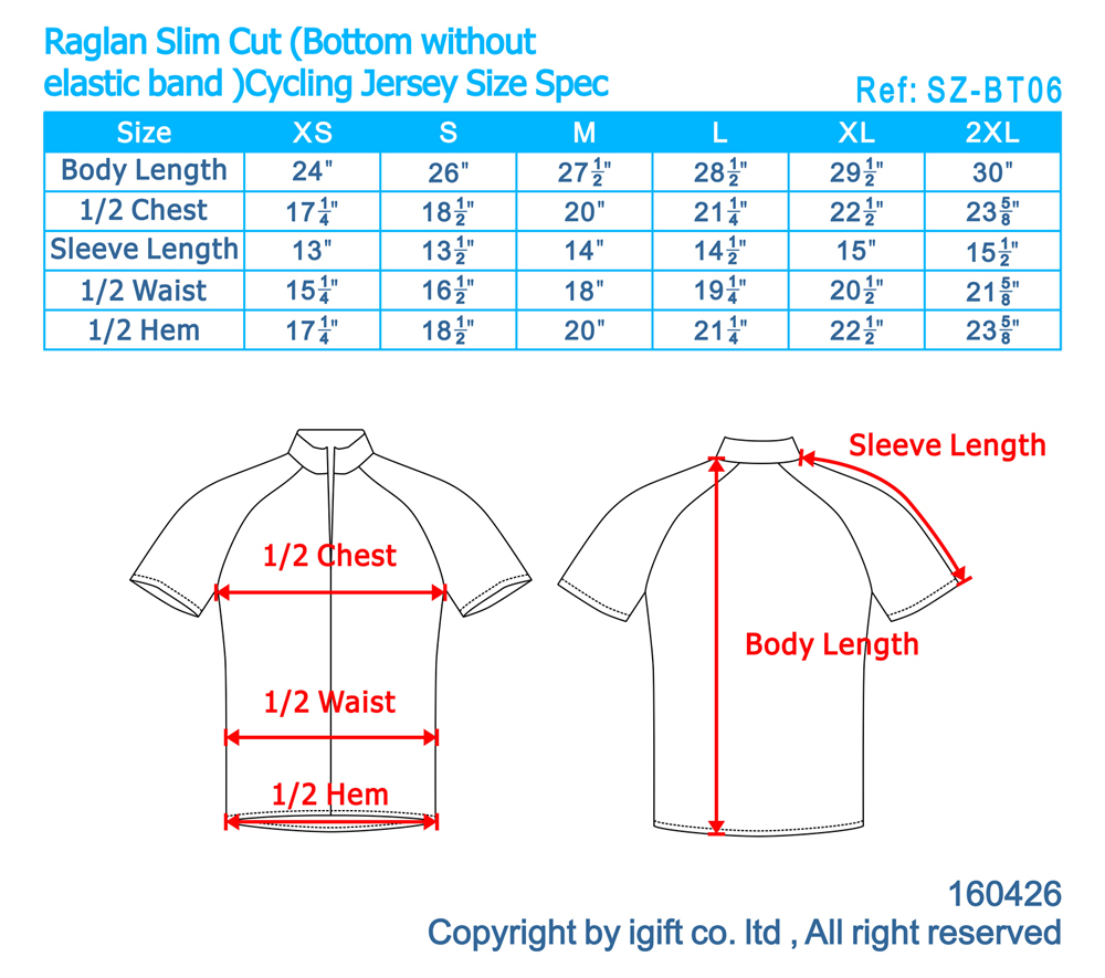 bike jersey size chart, bike jersey size guide, bike uniforms sizing