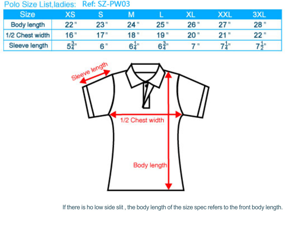 Polo Ralph Polo Shirt Size Chart