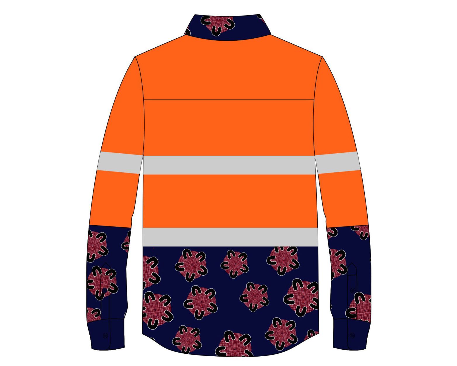 Personal Design Reflective Style Contrasting Color Industrial Uniforms