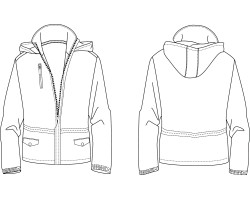Download Windbreaker Jacket Template | Varsity Apparel Jackets