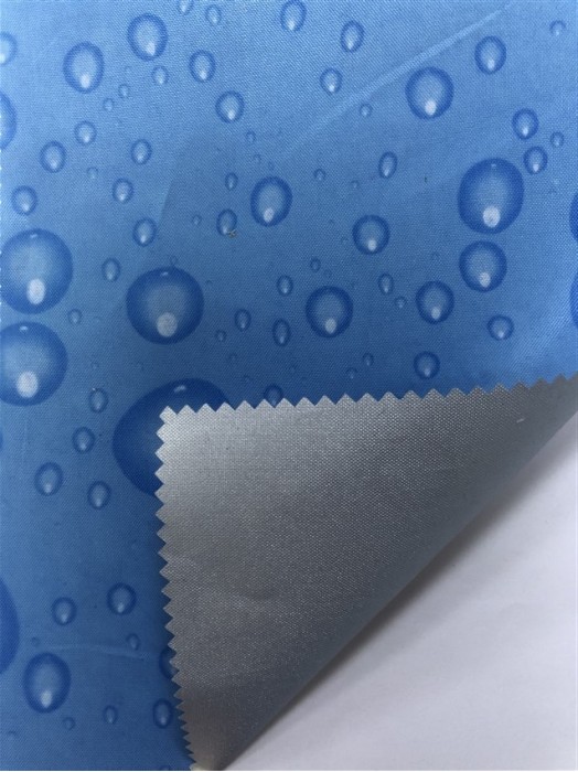 JS-BY 300D塗銀防水 水滴  背囊/雨衣面料 防雨防曬遮陽