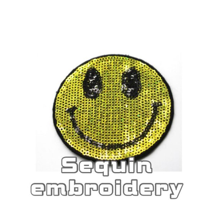 Sequin embroidery