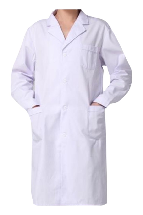 custommade longsleeved doctor robe design lapel laboratory pharmacy
