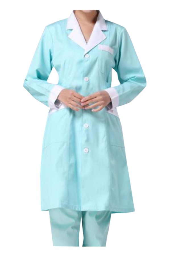 custommade longsleeved doctor robe design lapel laboratory pharmacy
