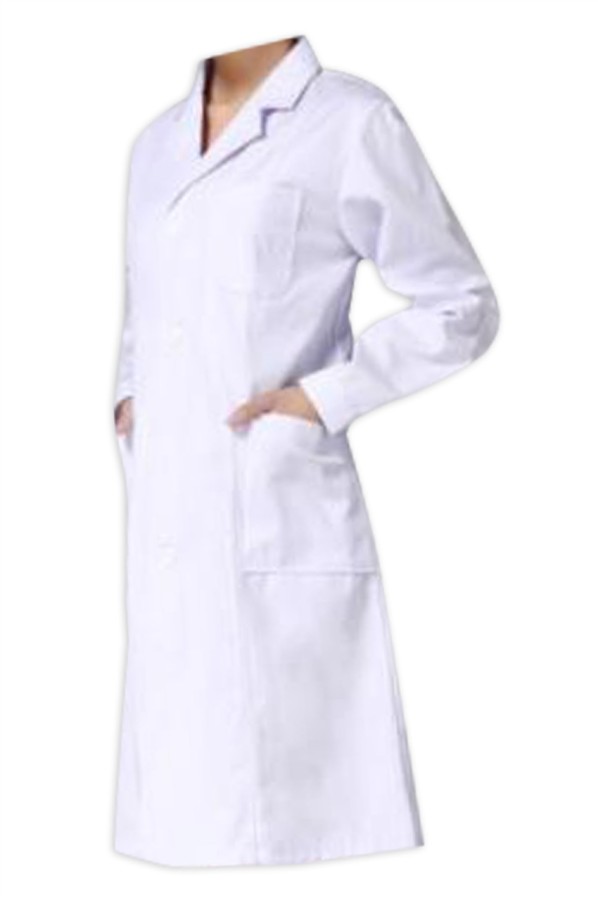 custommade longsleeved doctor robe design lapel laboratory pharmacy