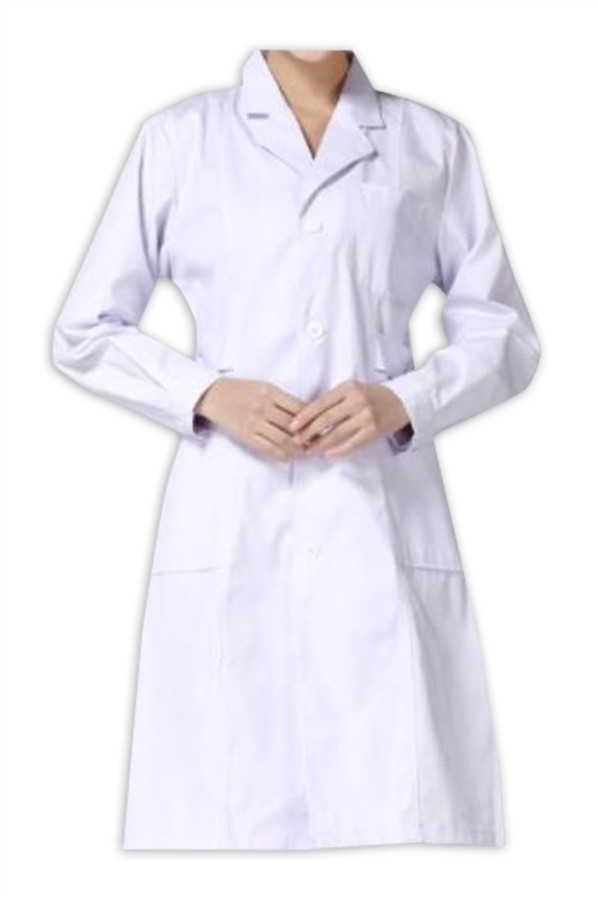 custommade longsleeved doctor robe design lapel laboratory pharmacy
