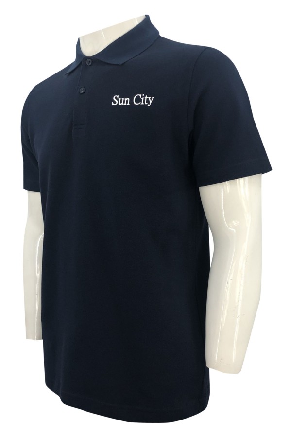 Custommade royal blue Polo shirt Design embroidered logo, contrast