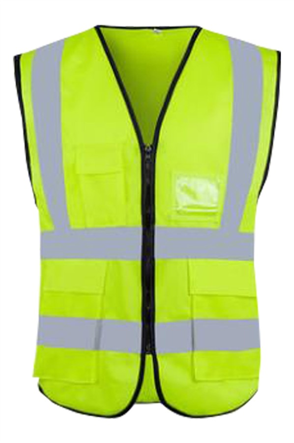 Mass custommade zipper reflective vests Personal design multifunctional largecapacity pocket