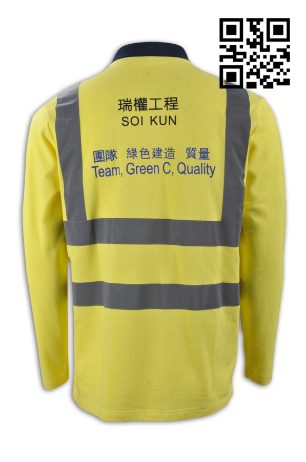 Customized industrial uniform manufacturing long sleeve reflective
