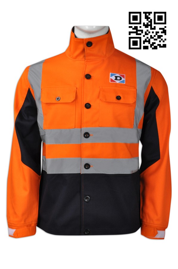Customize construction industry coat design construction industry order