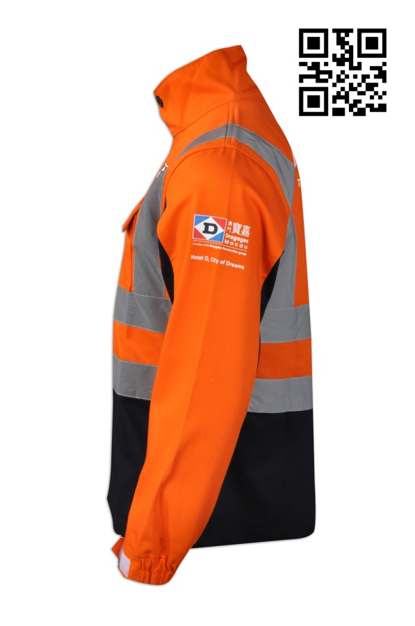 Customize construction industry coat design construction industry order