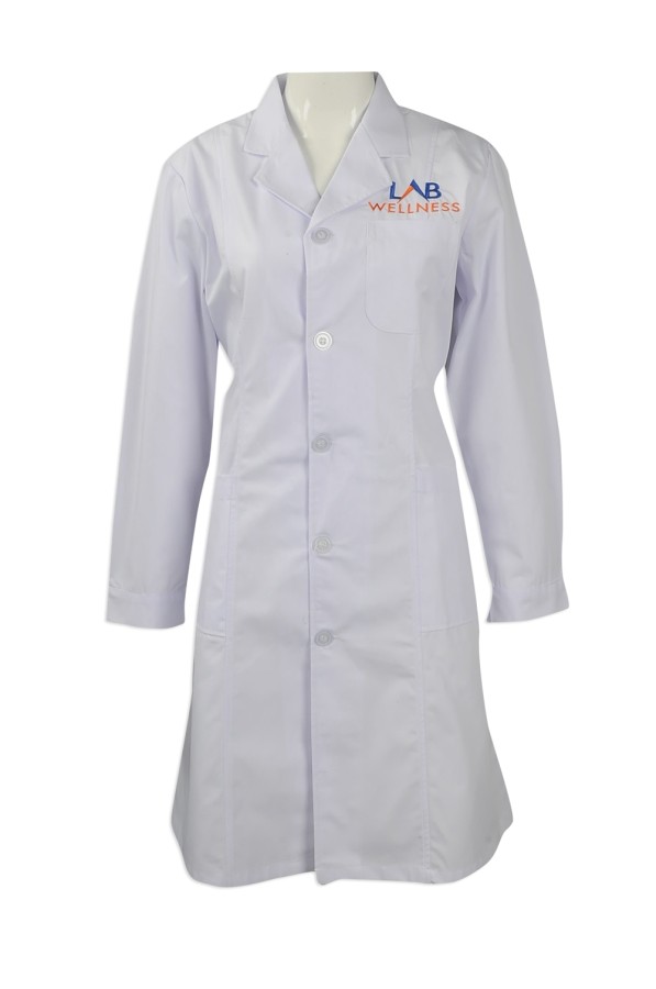 Sample custommade clinic uniform style Printed longsleeved doctor's