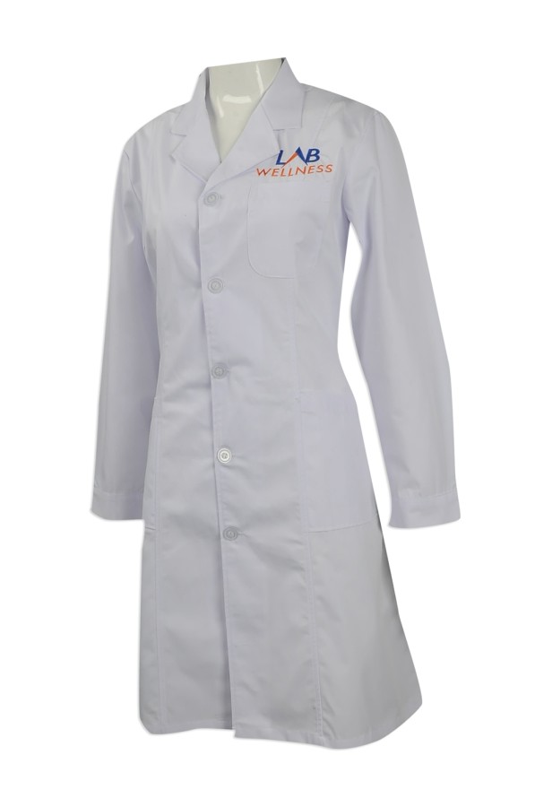 Sample custommade clinic uniform style Printed longsleeved doctor's
