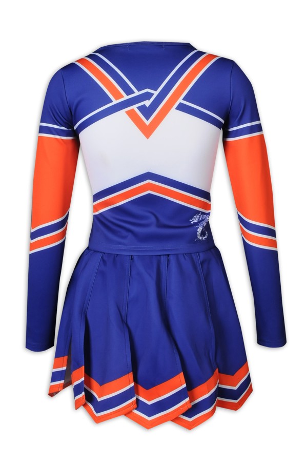 Largescale Custommade Longsleeve Cheerleading Dress Suit Contrast