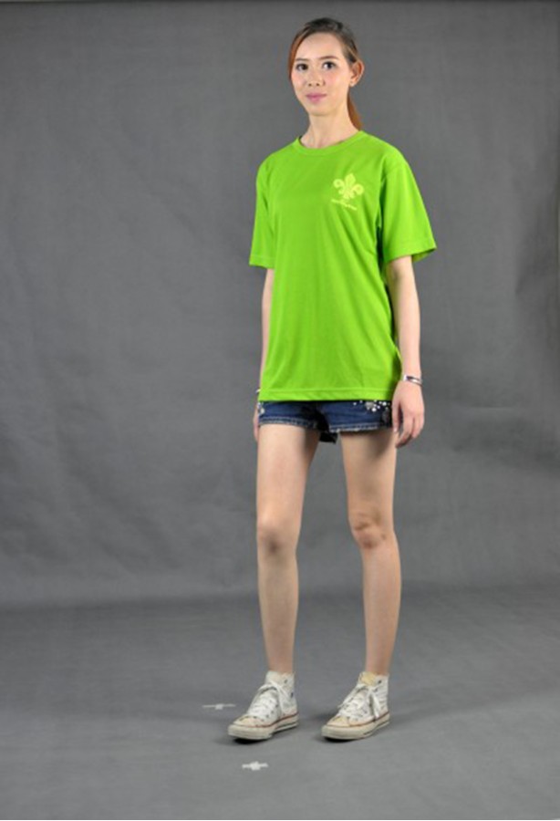 Uniform Team Tee Real Person Try On Model Demonstration T Shop