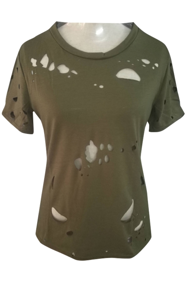 Design cottonlike cradles, burn flowers, fashion, holes, new Tshirts