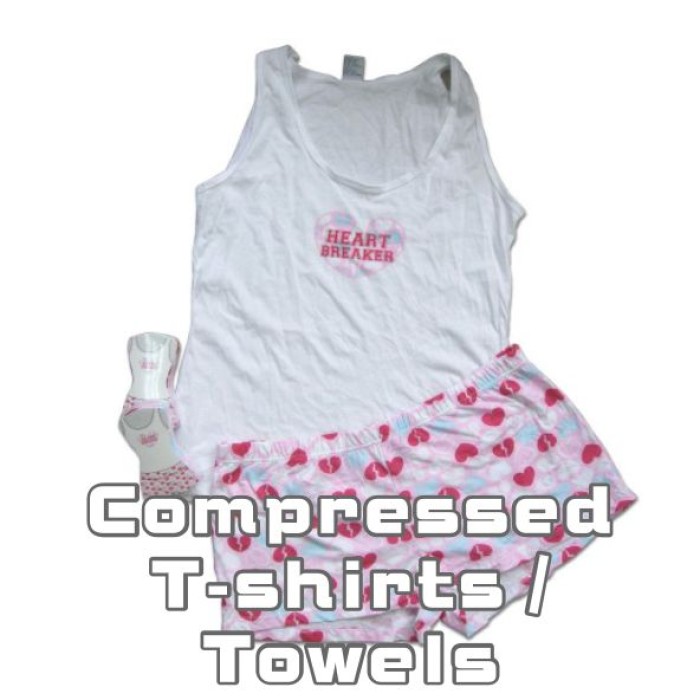 Compressed T-shirts / Towels