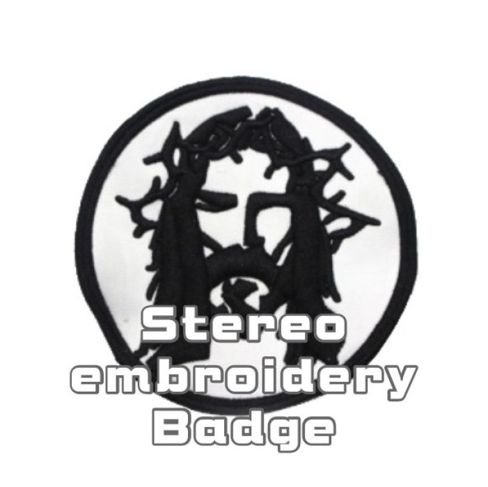Stereo embroidery Badge