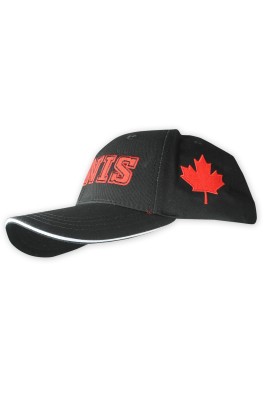 HA325   製作黑色棒球帽   設計繡花logo  棒球帽製造商   HK   班帽