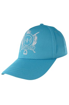 訂做天藍色棒球帽   設計繡花logo棒球帽   馬術   比賽   馬術運動   棒球帽製造商   HA326