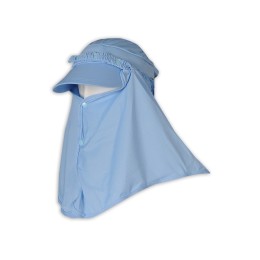 HA323 訂購擋臉遮陽帽 製造防曬帽子  遮臉戶外騎車防風空頂太陽帽  粉藍色  防曬 upf spv HA323 訂購擋臉遮陽帽 製造防曬帽子  遮臉戶外騎車防風空頂太陽帽  粉藍色  防曬 upf spv