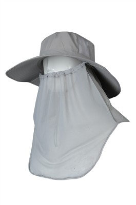 HA324 製作折疊防曬帽  供應遮臉釣魚帽 騎車防風帽 透氣運動帽  登山戶外防蚊釣魚帽 灰色