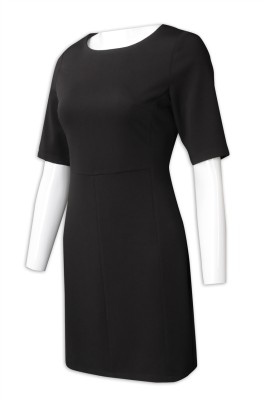 US012  設計修身中袖直身裙 供應時尚女裝西裝裙  直身裙製造商 