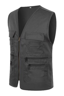 SKV027  製造多袋口戶外背心外套  個人設計戶外釣魚 導演 攝影師 記者背心馬甲外套  背心馬甲外套供應商