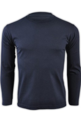 SKT207 printstar 寶藍色031長袖男裝T恤 00101-LVC 來款訂製修身顯瘦T恤 全棉純色T恤 T恤生產商  T恤價格