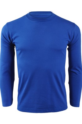 SKT206 printstar 彩藍色032長袖男裝T恤 00101-LVC 供應訂購彈力舒適運動T恤 團體LOGO印製T恤 T恤公司  T恤價格