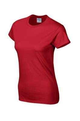 Gildan 紅色 040  短袖女圓領T恤 76000L 純色女裝T恤  透氣T恤 T恤供應商 T恤價格