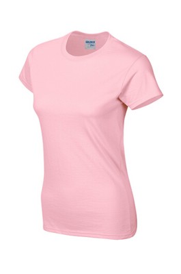 Gildan 淺粉色 020 短袖女圓領T恤 76000L 女裝T恤訂製 現貨T恤印字 速印T恤 T恤價格