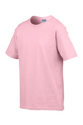 Gildan 淺粉色 020 短袖兒童圓領T恤 76000B 純色圓領童裝T恤 T恤訂製 香港訂tee T恤價格
