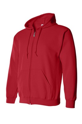 Gildan 紅色 040拉鏈衛衣 88600  純色拉鏈外套印字 速印拉鏈外套 拉鏈外套批發 衛衣價格