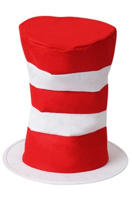網上下單訂購間條帽  時尚設計派對cosplay蘇斯博士帽  漁夫帽中心 SKHA027