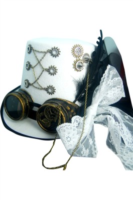 訂購齒輪帽  時尚設計派對 魔術林肯帽 禮帽中心 蒸汽朋克帽 帽高17cm SKHA045