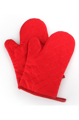 YD150705 紅色隔熱手套   供應訂購隔熱手套  隔熱手套廠房   隔熱墊  滌棉65%硅膠35%  90G  隔熱手套價格