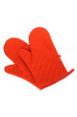 YD150705 橘色隔熱手套   來樣訂做隔熱手套  隔熱手套生產商  滌棉65%硅膠35%   90G  隔熱手套價格